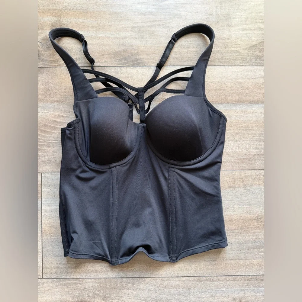 Undressed Black Strappy corset - Picture 1 of 9